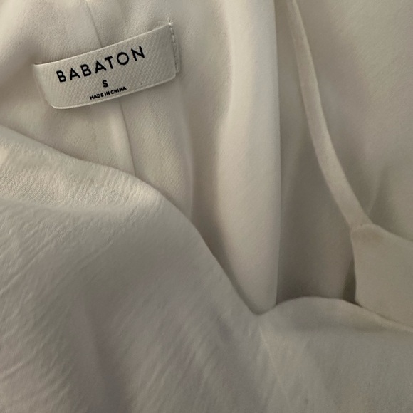 ARITZIA BABATON Lustria Maxi Dress in White. Front slit. Small. - Picture 8 of 9